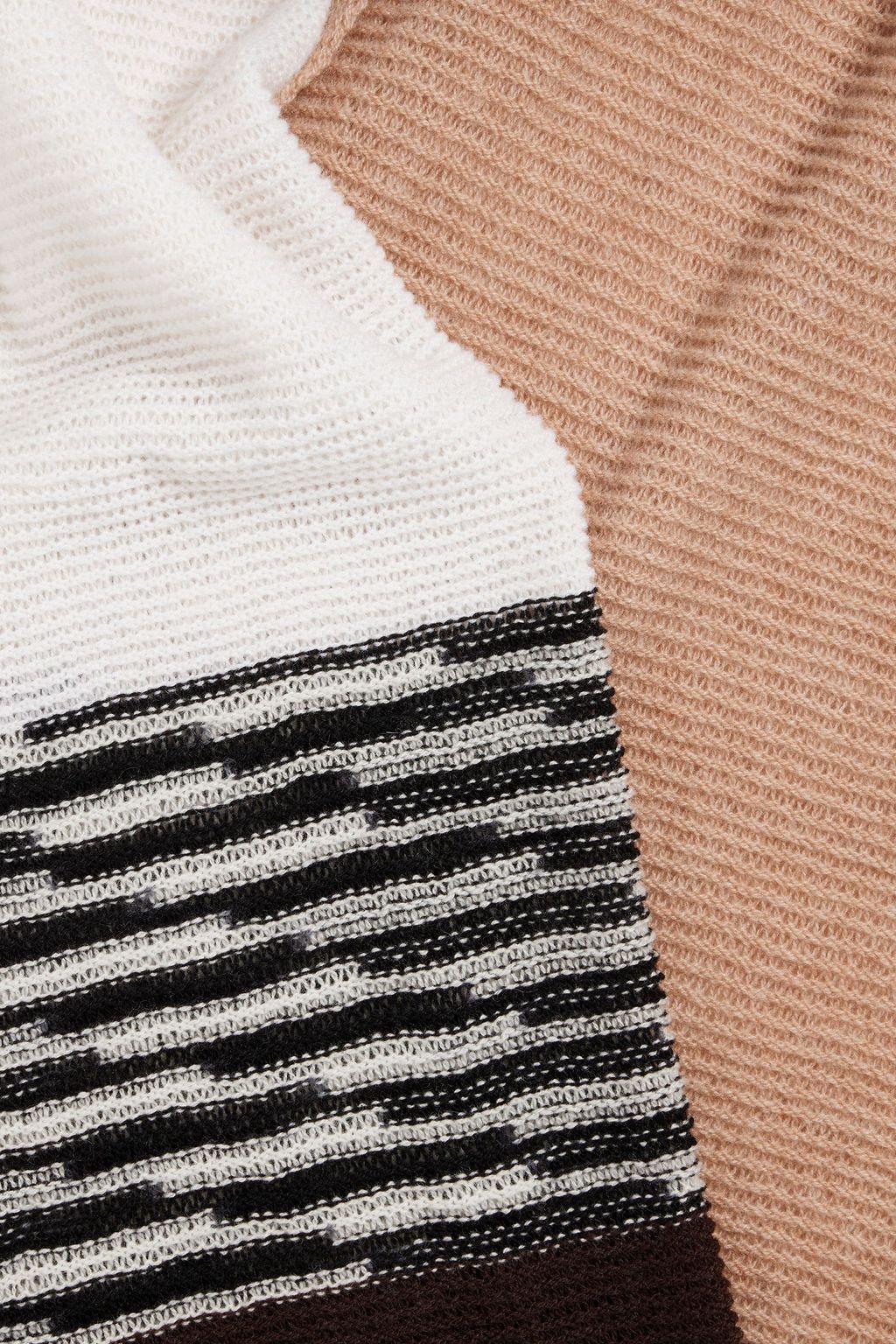 MISSONI Crochet-knit cashmere scarf