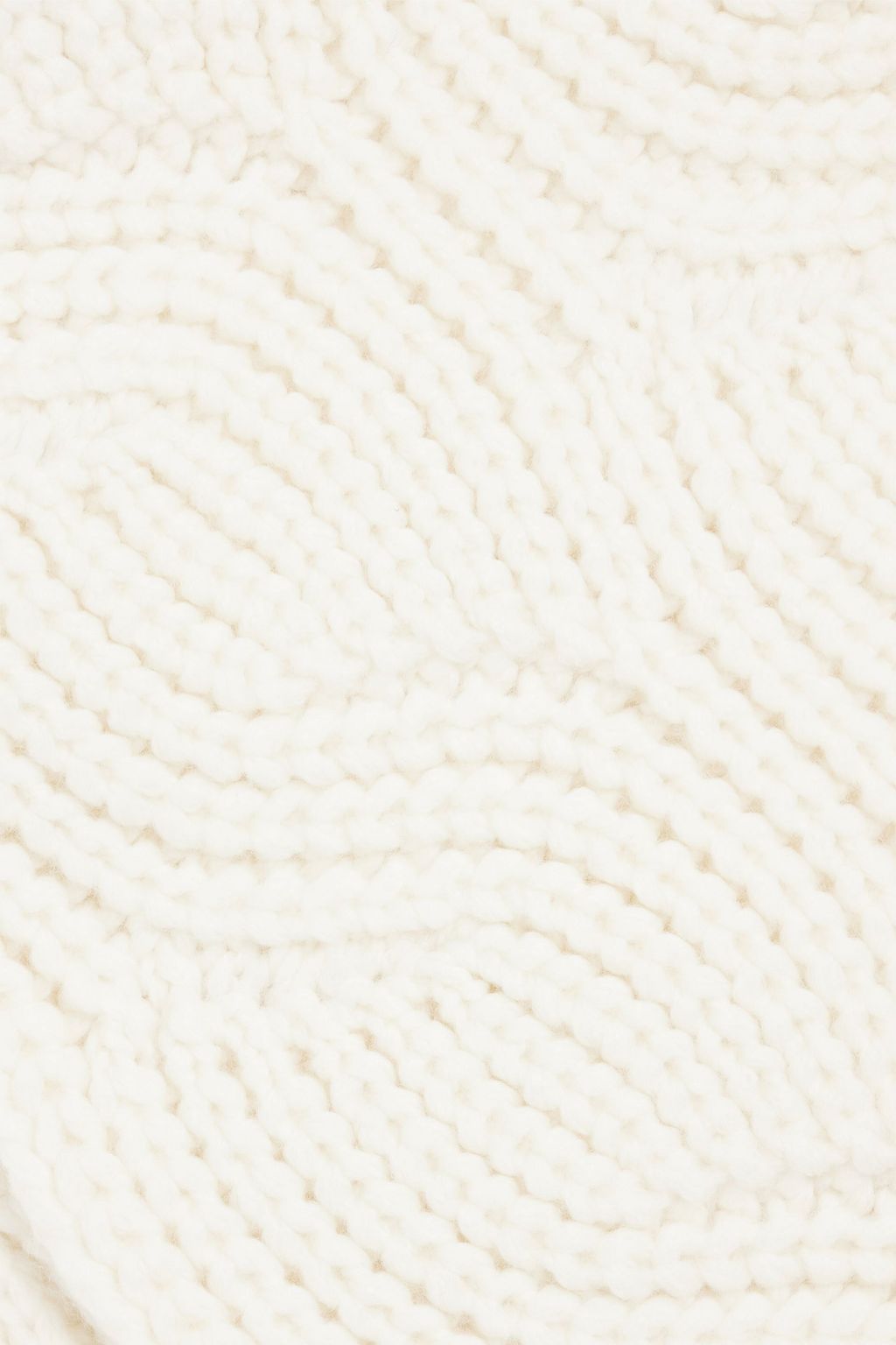 IRO Ygnes cable-knit wool-blend scarf
