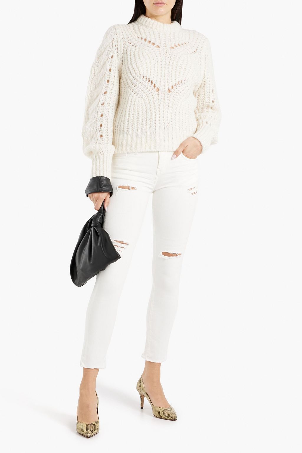 IRO Jarod distressed high-rise skinny jeans