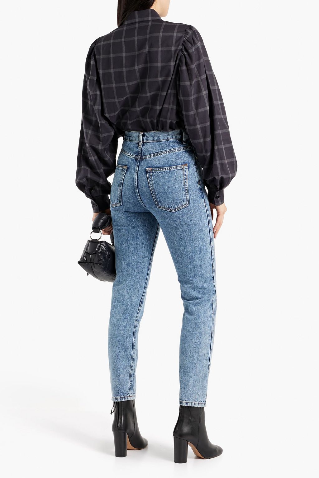 IRO Gismond acid washed high-rise straight-leg jeans