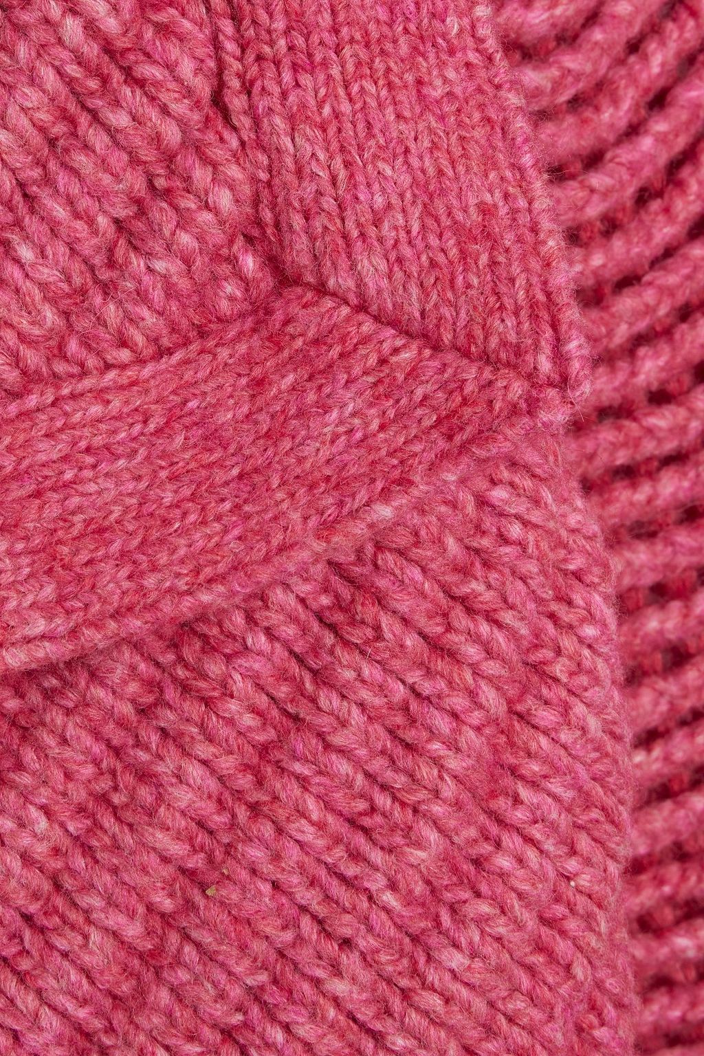 IRO Jayla mélange ribbed-knit turtleneck sweater