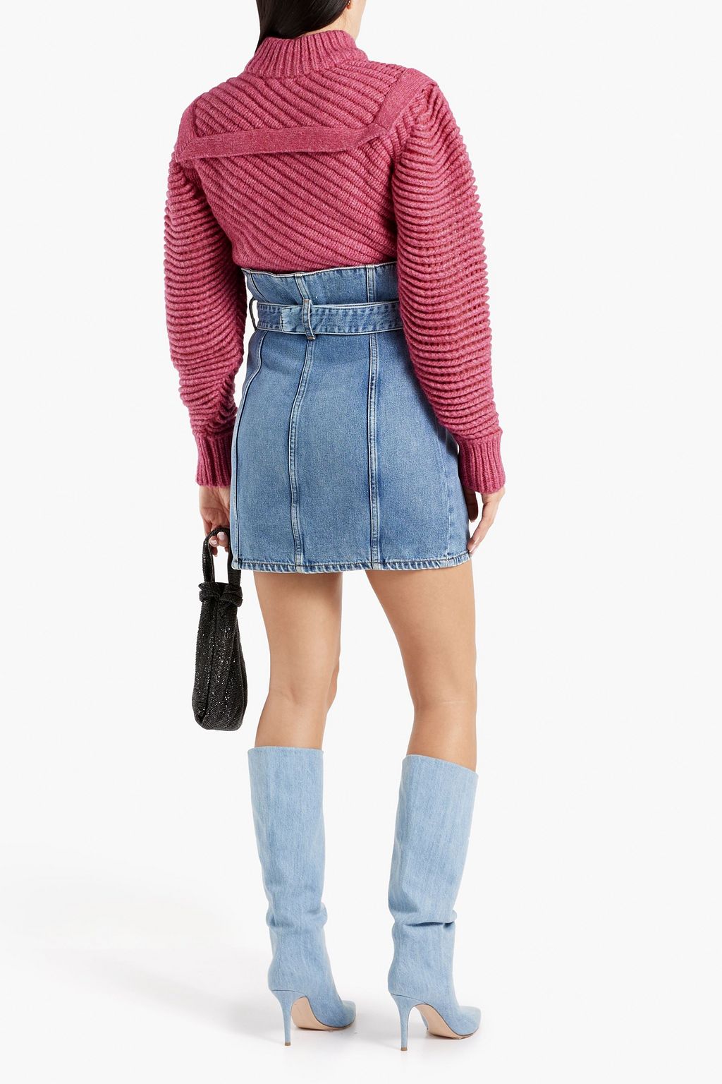 IRO Jayla mélange ribbed-knit turtleneck sweater