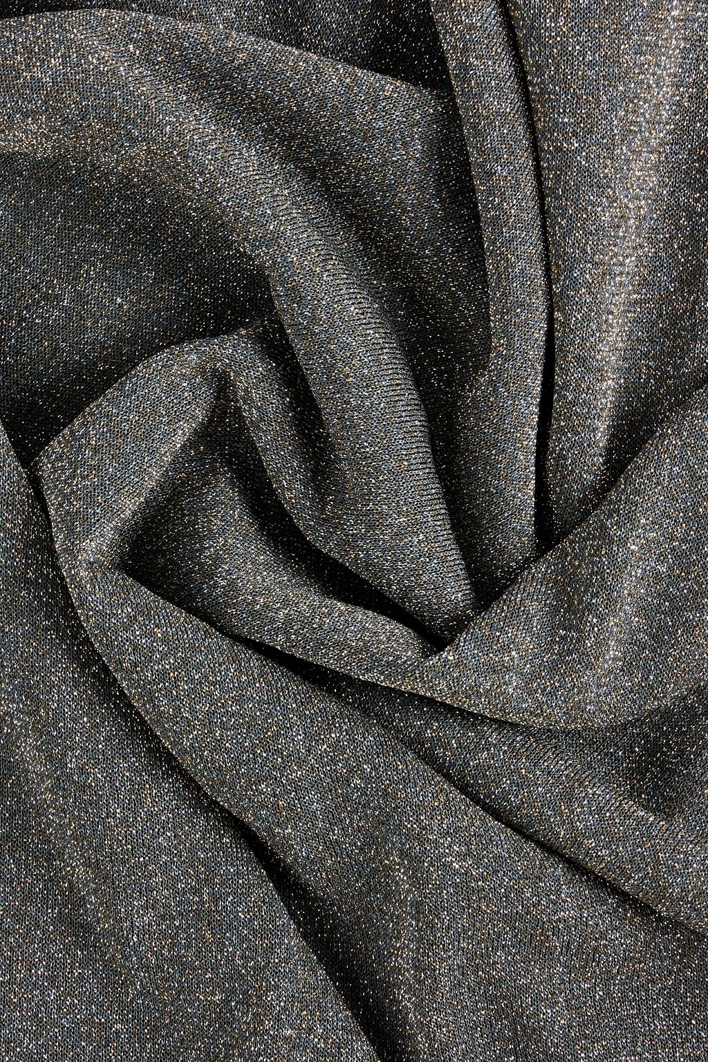 MISSONI Metallic knitted scarf