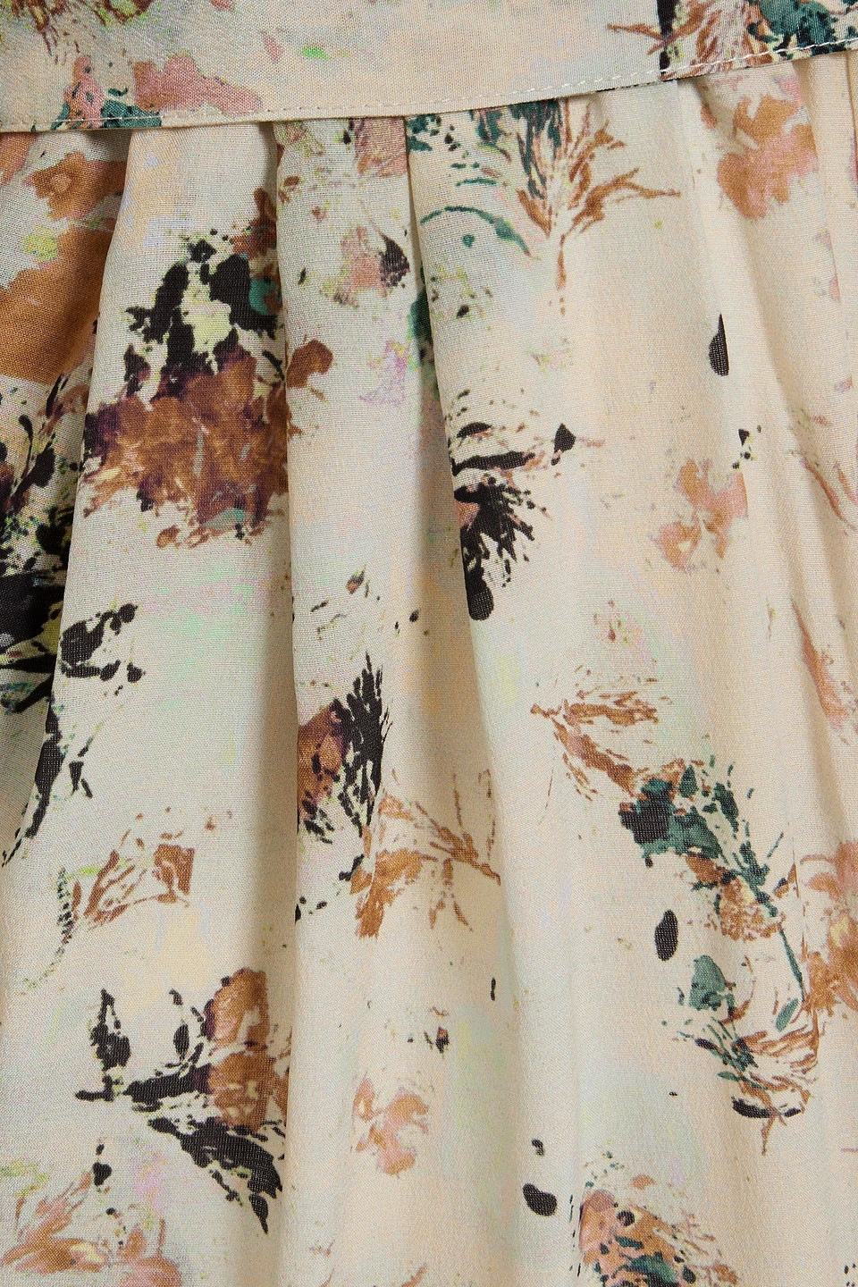 IRO MATTAI WRAP-EFFECT FLORAL-PRINT LYOCELL AND SILK-BLEND JUMPSUIT 3074457345635355123