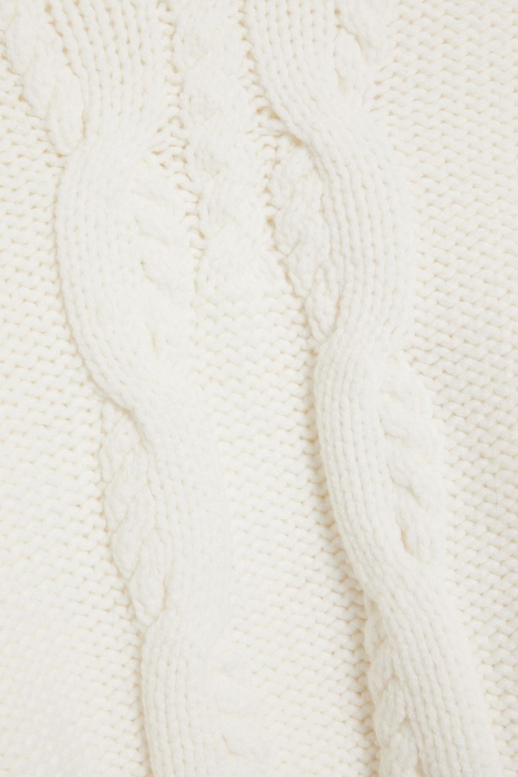 IRO Lyme cable-knit merino wool-blend turtleneck sweater