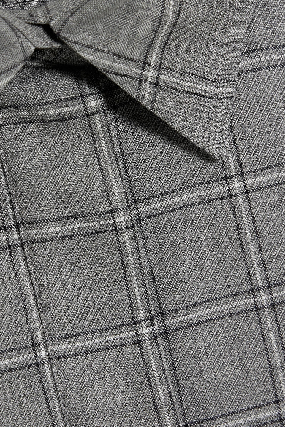 IRO MEVSIM CHECKED COTTON SHIRT 3074457345635357131