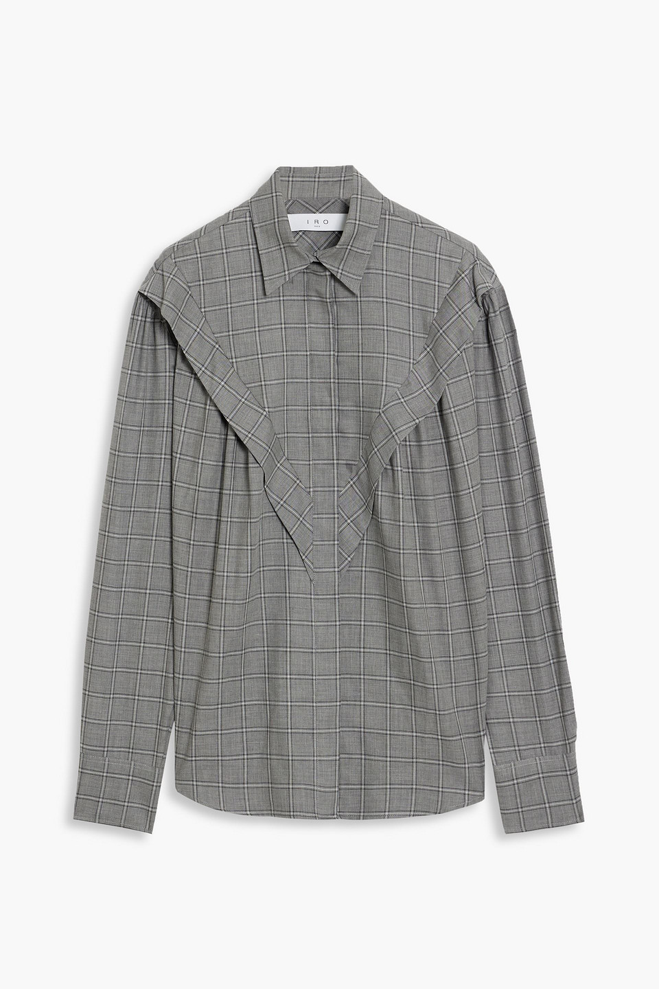 IRO MEVSIM CHECKED COTTON SHIRT 3074457345635357131