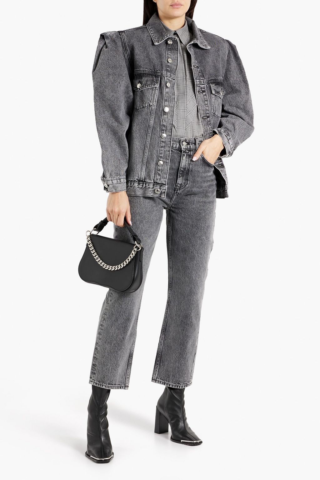 IRO Chigny faded denim jacket