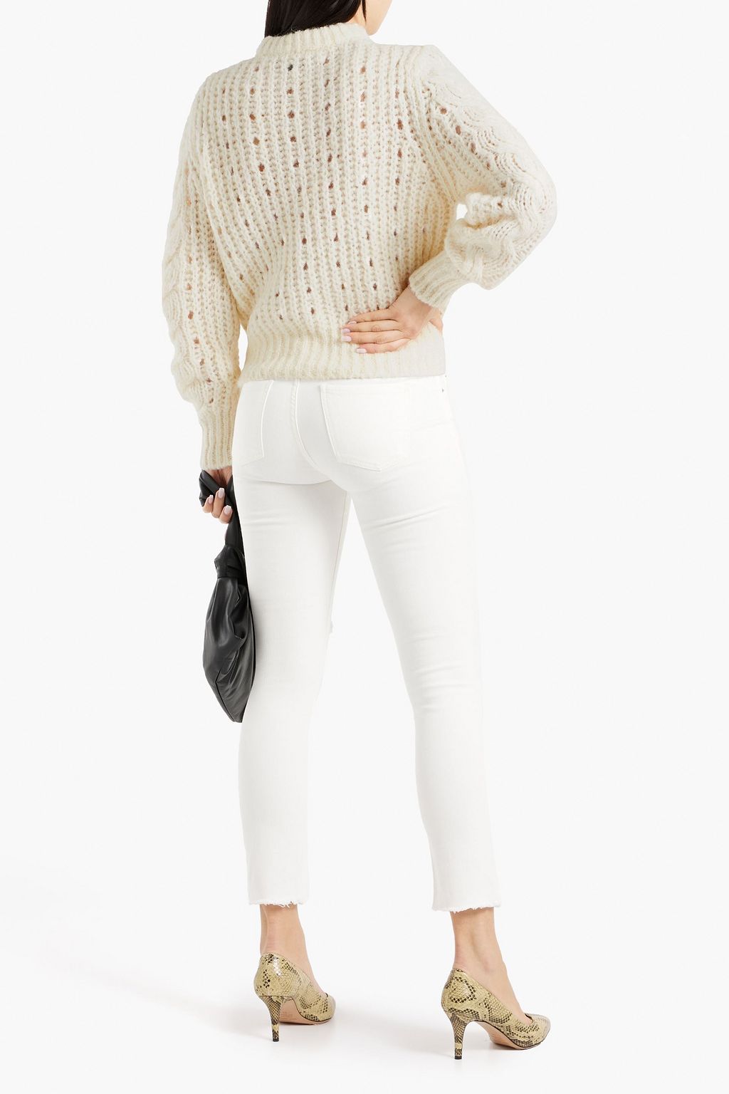 IRO Quane pointelle-knit sweater