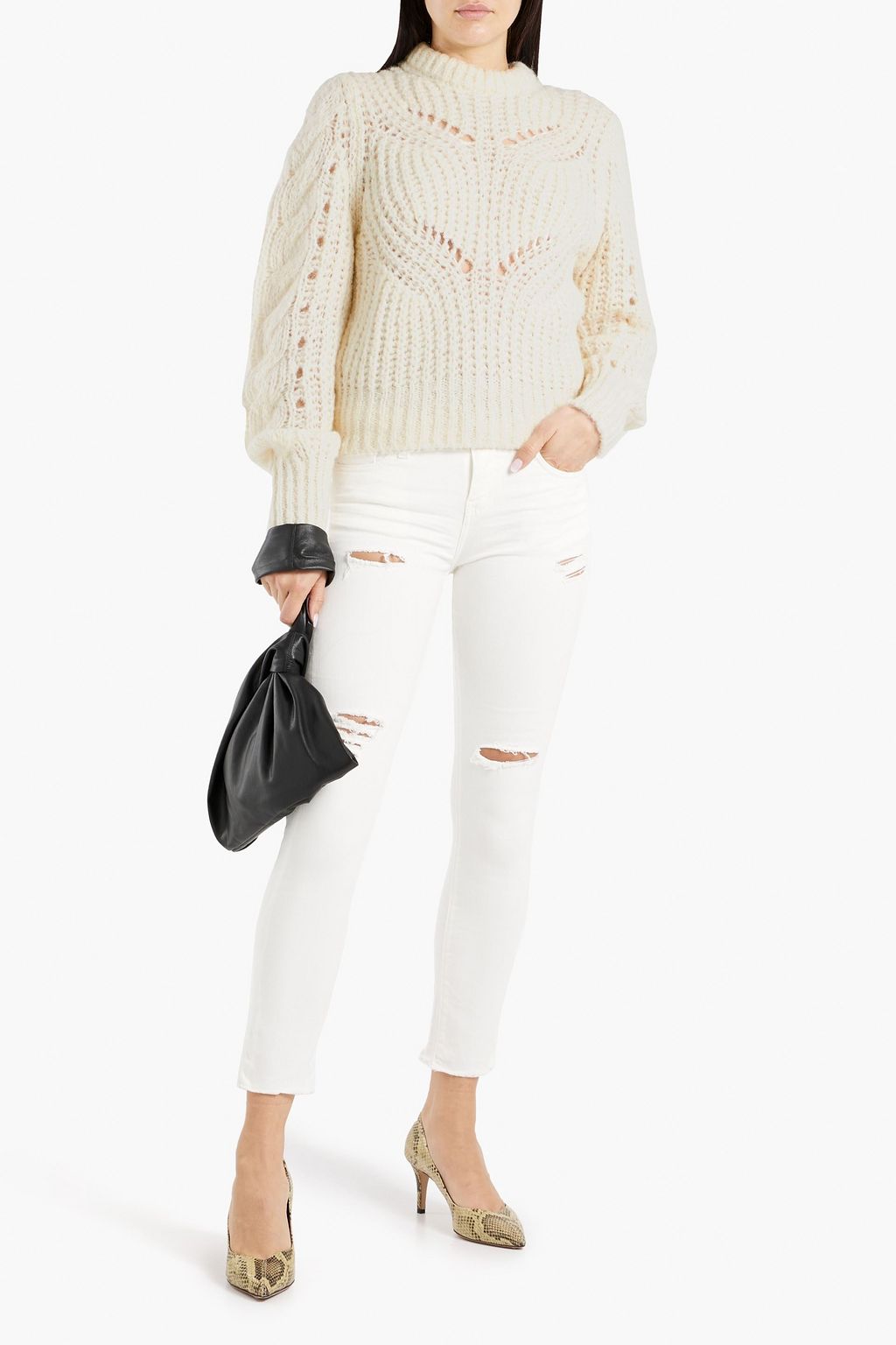 IRO Quane pointelle-knit sweater