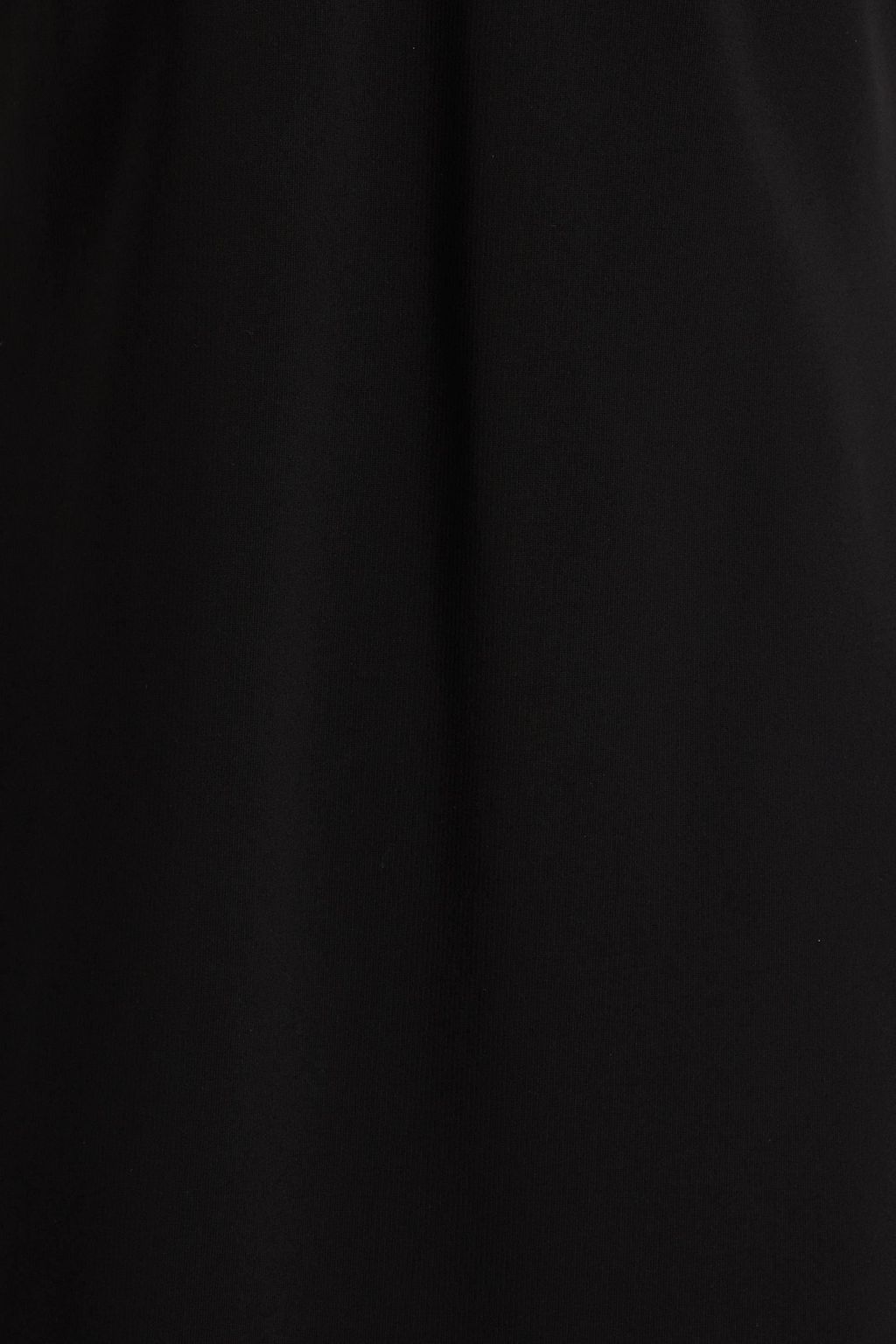 GUCCI Faux patent-leather trimmed stretch-knit mini dress