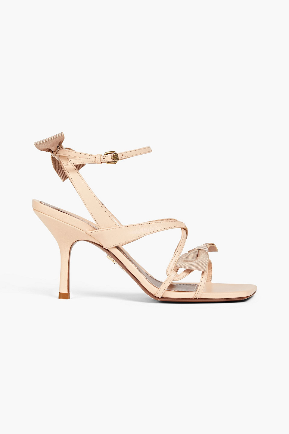 Zimmermann Bow-embellished Leather Sandals In Neutral