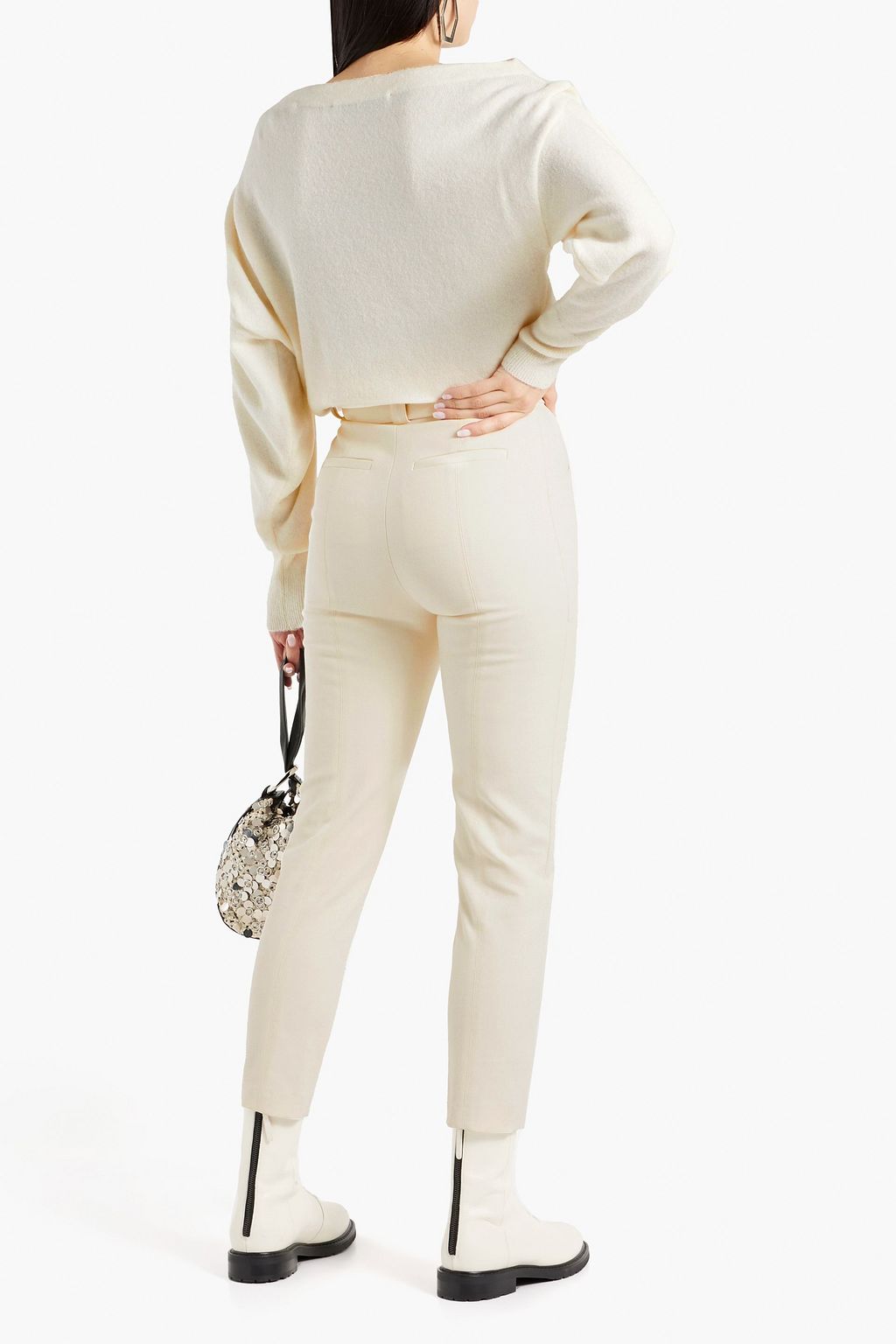 IRO Laverta pleated wool-twill tapered pants