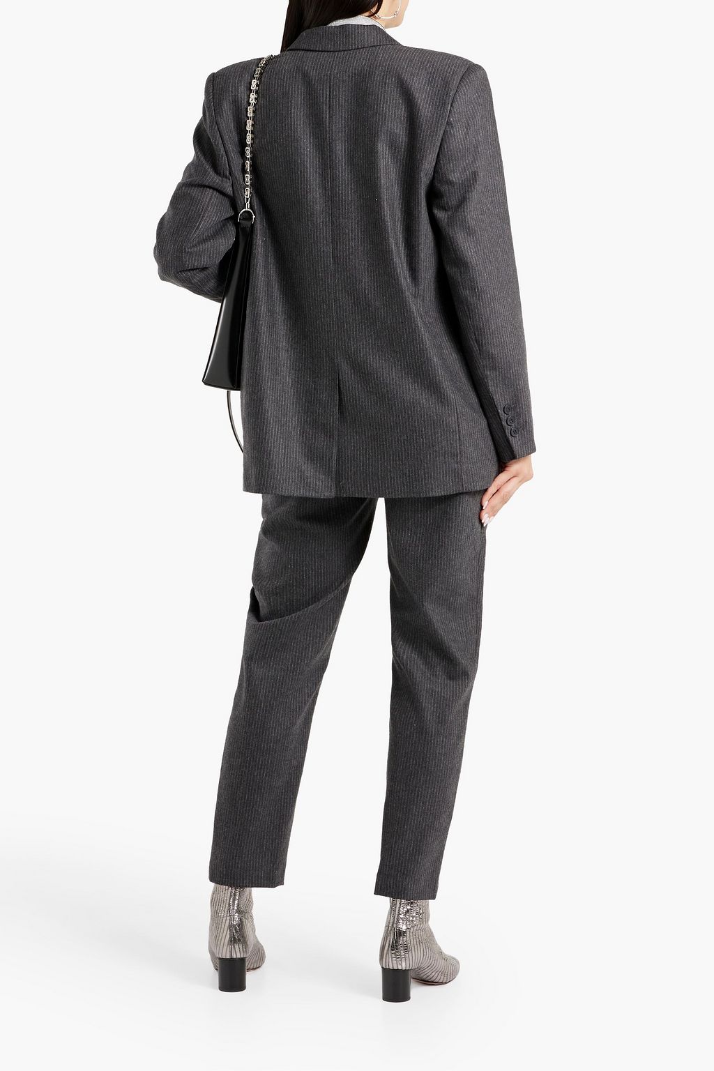 IRO Lumma double-breasted pinstriped wool-blend blazer