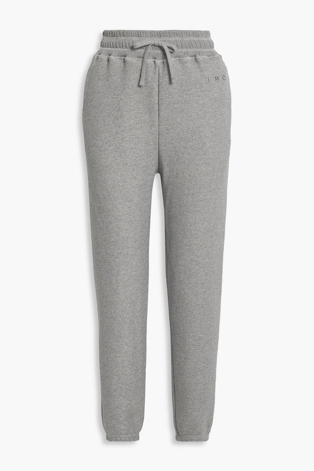 Jeila French cotton terry track pants gray S