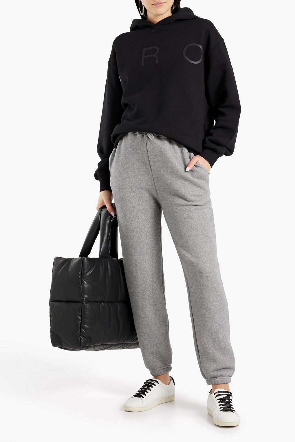 IRO Jeila French cotton-terry track pants