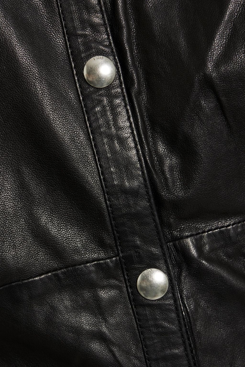 IRO Nagoya ruffled leather top