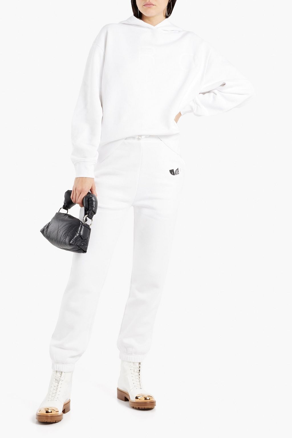 IRO Yonoh printed cotton-fleece hoodie