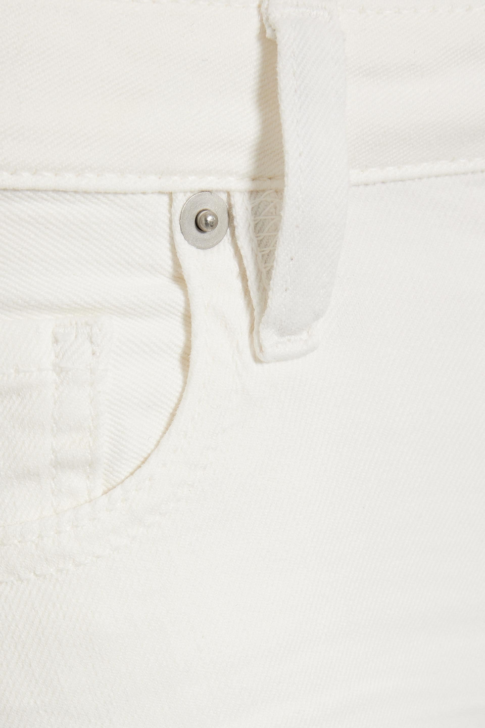 Shop Iro Jarodcla Low-rise Skinny Jeans In White