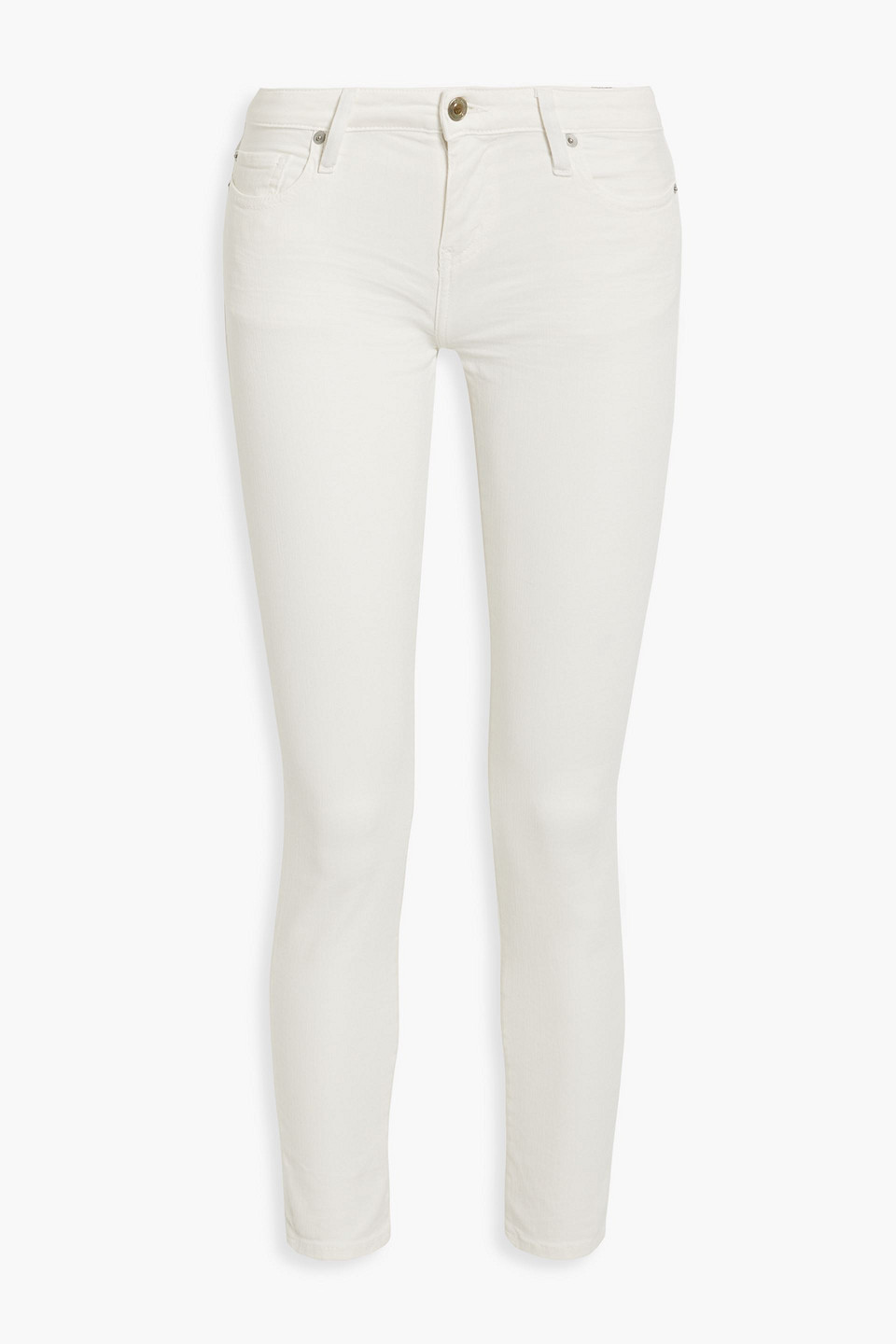 Shop Iro Jarodcla Low-rise Skinny Jeans In White