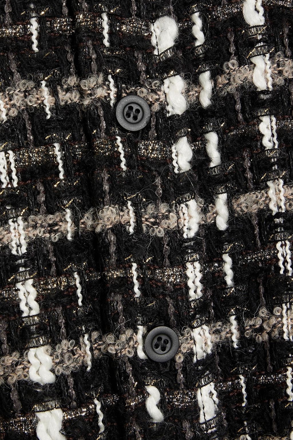 IRO Leopold metallic bouclé-tweed shirt