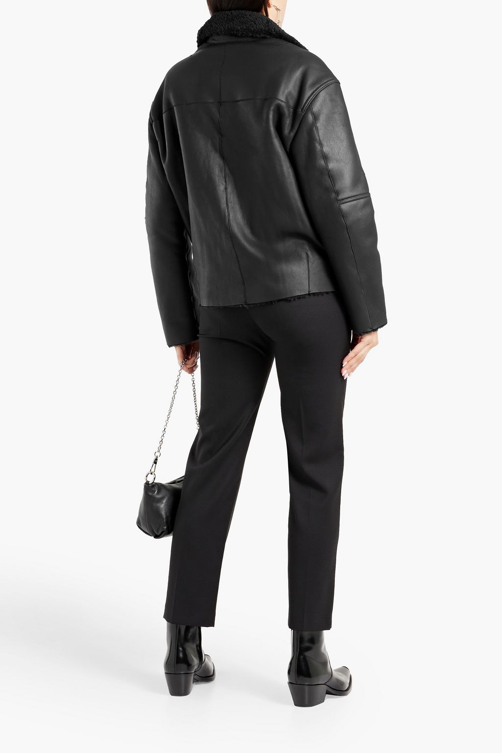 IRO Itada shearling biker jacket