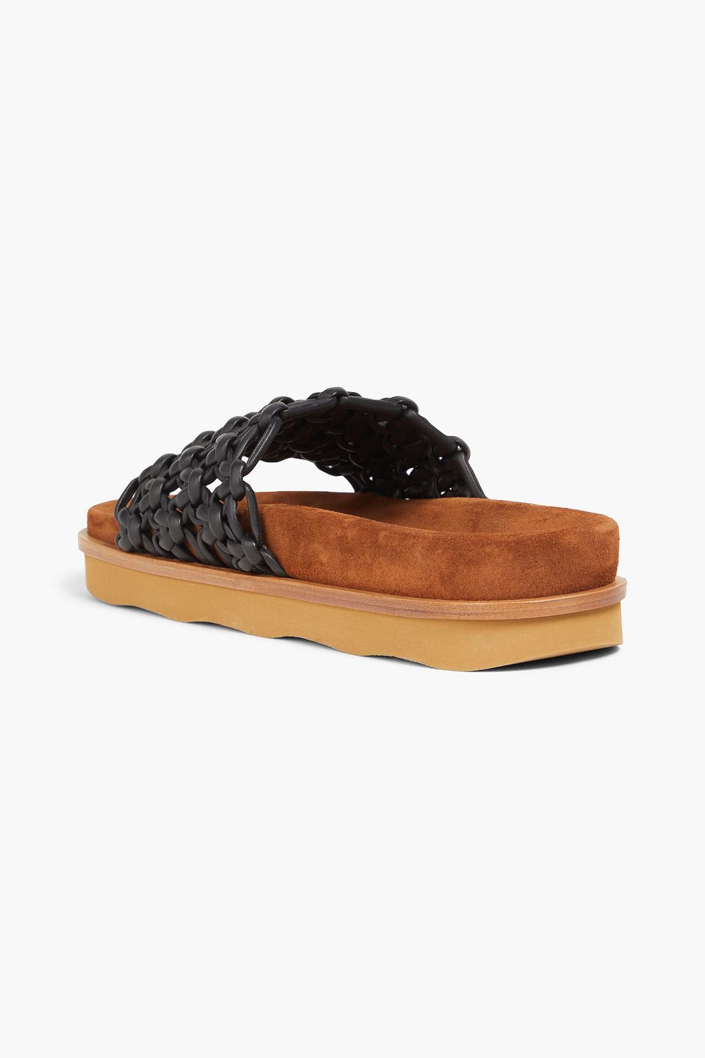 CHLOÉ Woven leather platform sandals