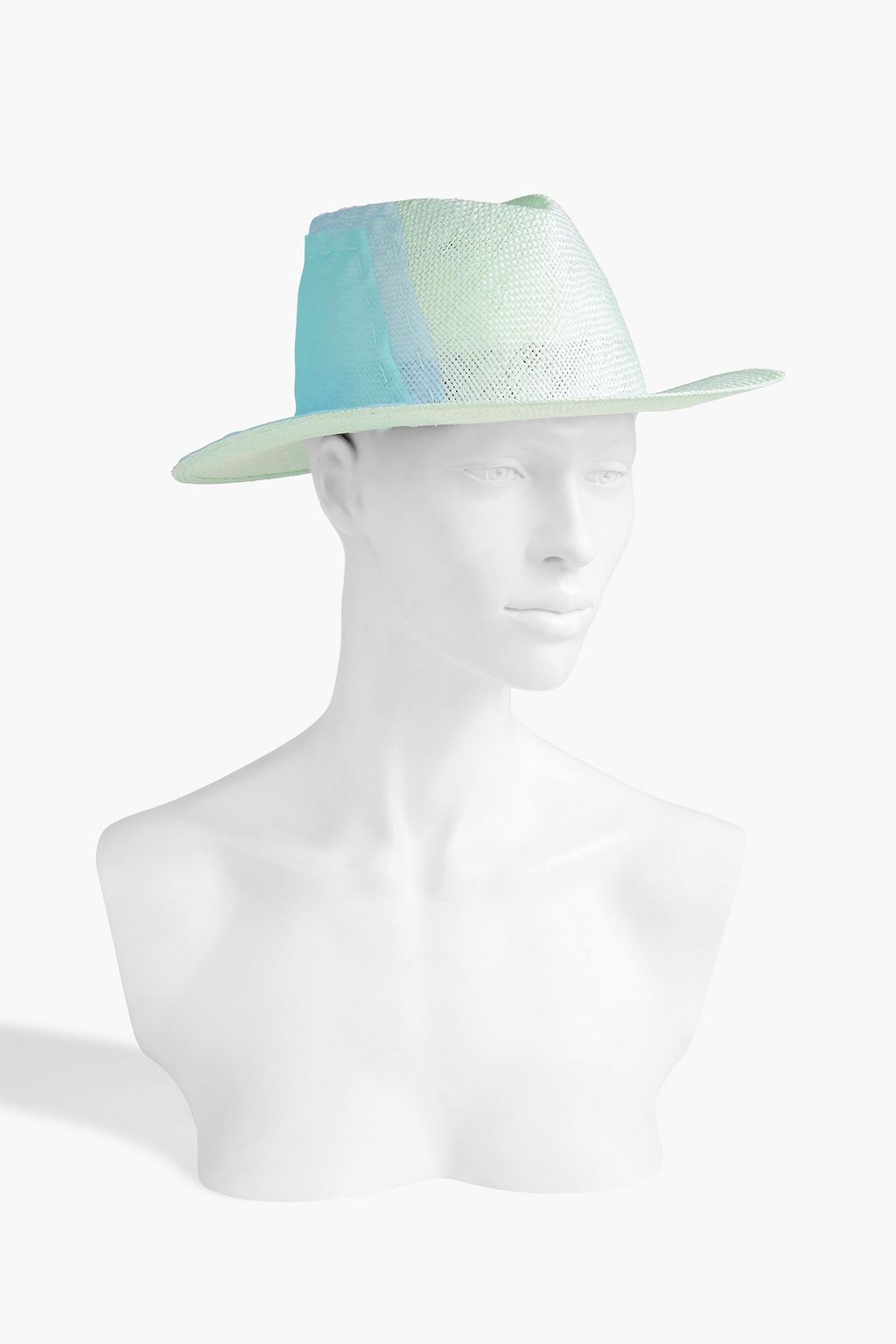 EUGENIA KIM Blaine organza-trimmed sisal fedora | THE OUTNET