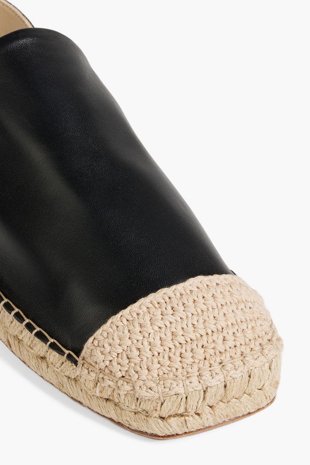 NANUSHKA Harrel leather slingback espadrilles