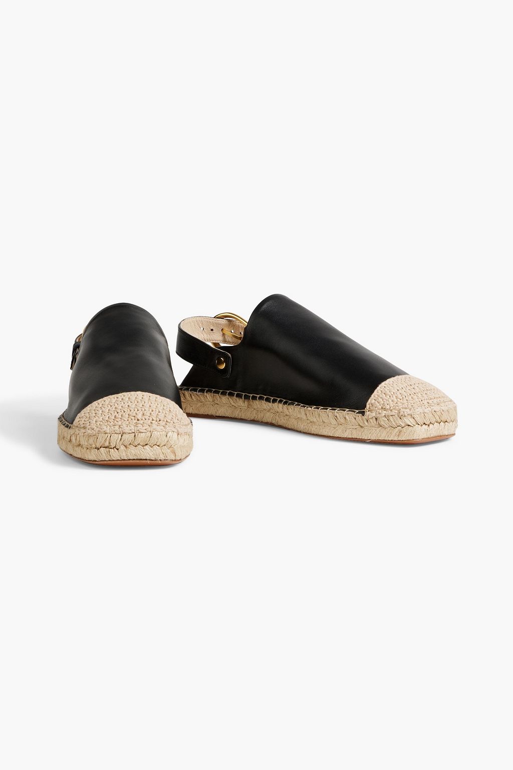 NANUSHKA Harrel leather slingback espadrilles