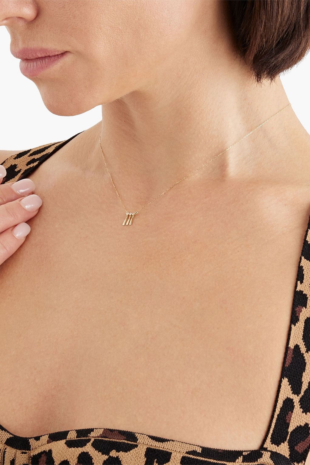 ADINA REYTER 14-karat gold diamond necklace