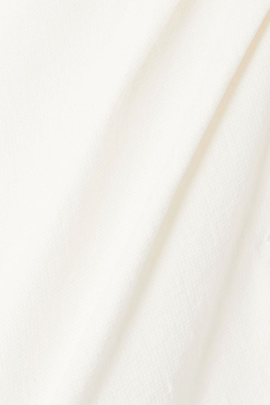 THE GREAT. Pleated cotton shorts