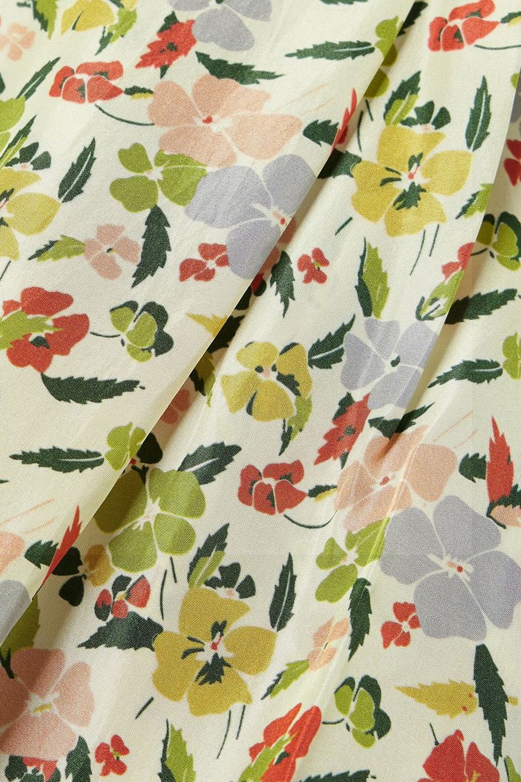 THE GREAT. The Primrose Midikleid aus Baumwolle mit Lochstickerei