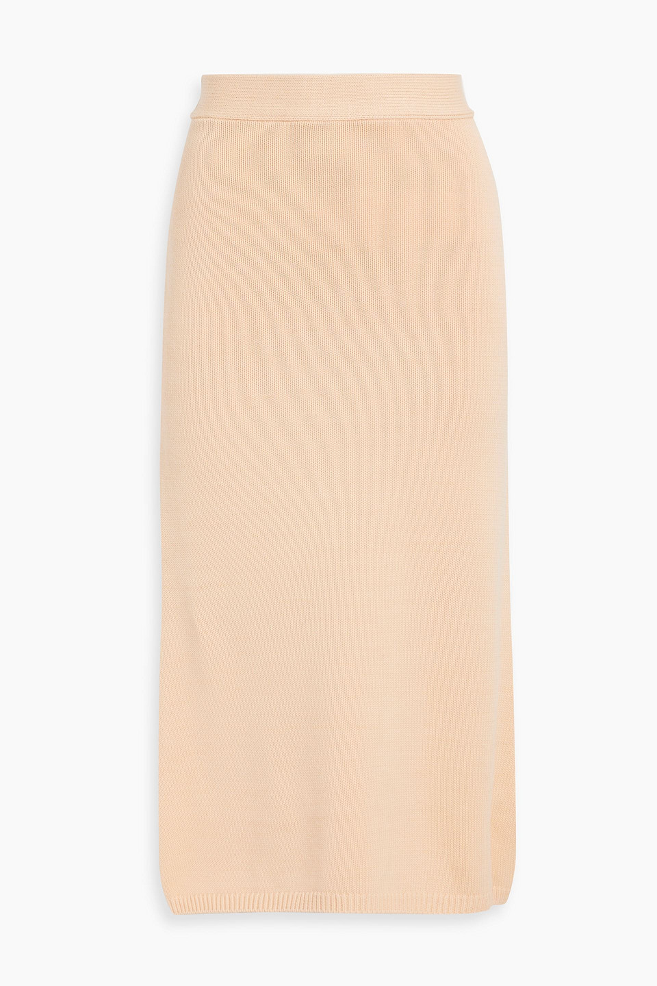 Equipment Volonne Cotton Midi Skirt In Peach