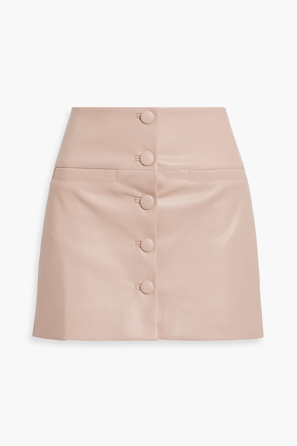 Faux leather mini skirt