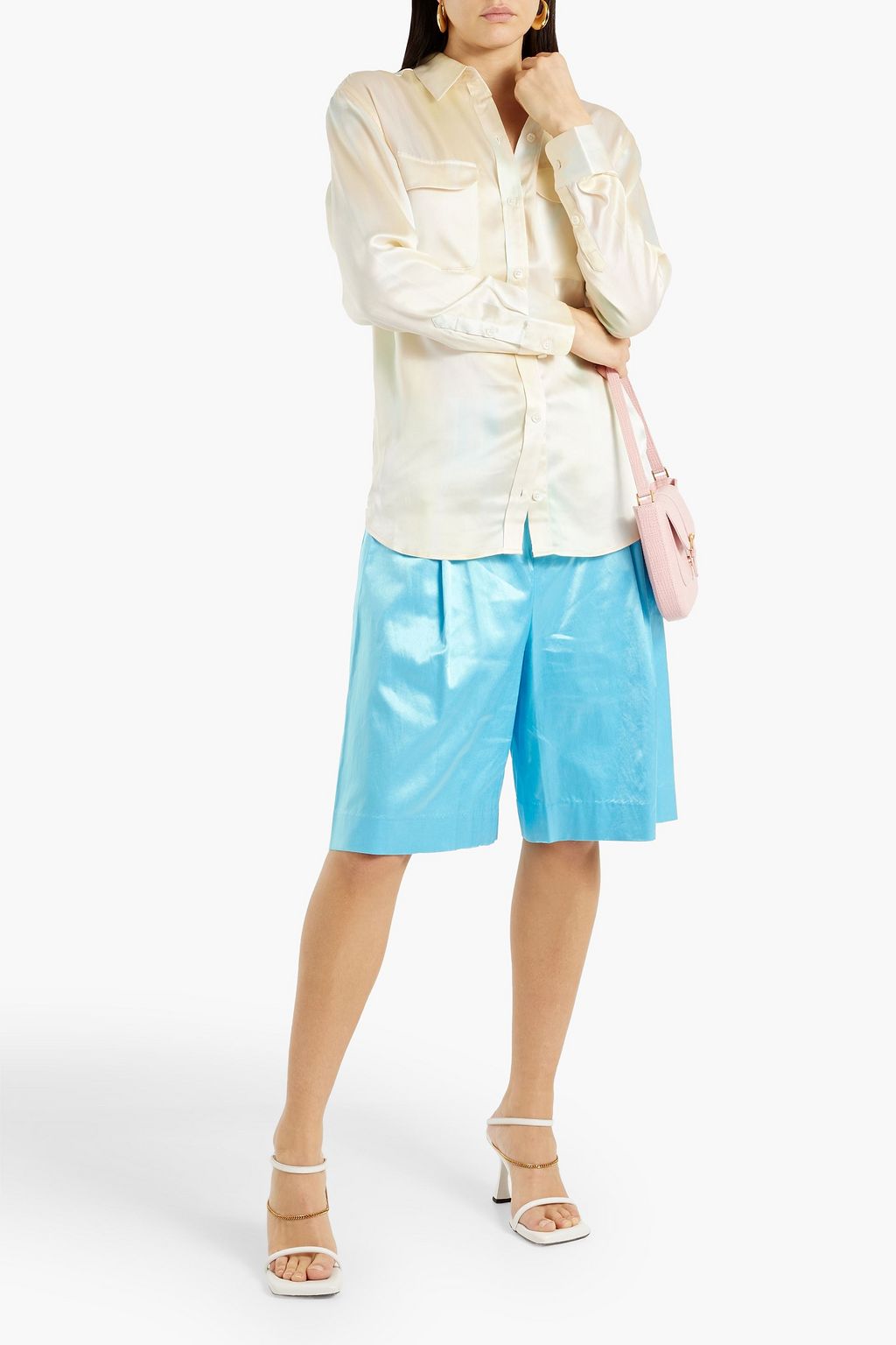 EQUIPMENT Signature printed washed-silk shirt