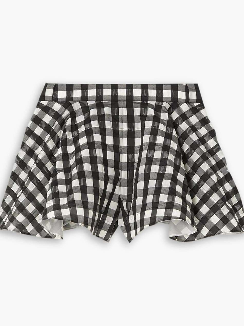 archetypes gingham seersucker shorts