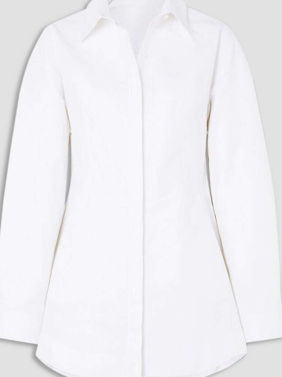 archetypes cotton-poplin mini shirt dress