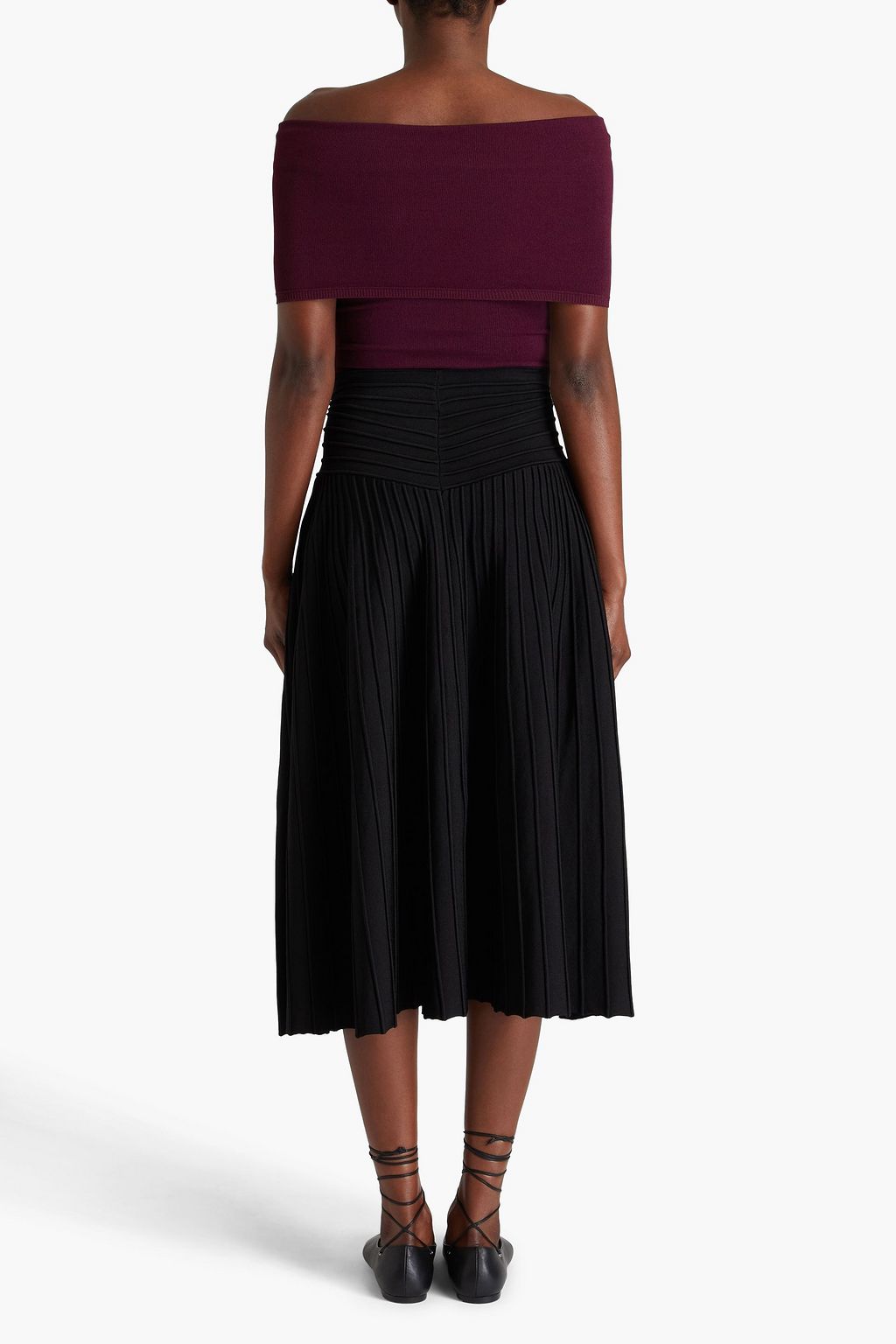 ALAÏA Schulterfreier Body aus Stretch-Strick