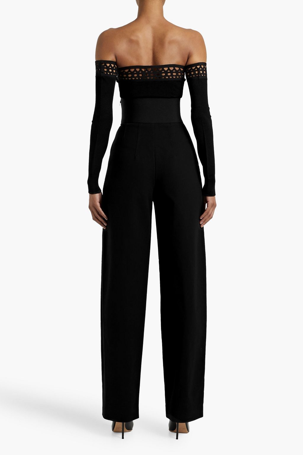 ALAÏA بودي سوت آركيتايبس من نسيج مطاط يمكن ارتداؤه بعدة طرق بتصميم مكشوف الكتفين