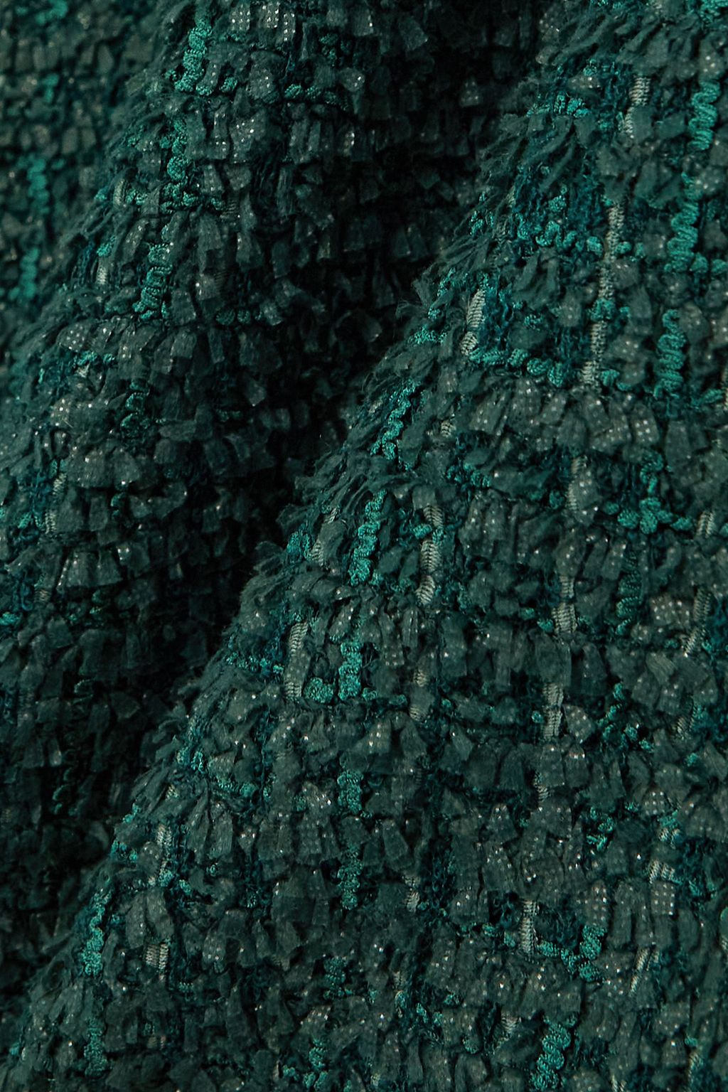 BALMAIN Button-embellished tweed mini dress