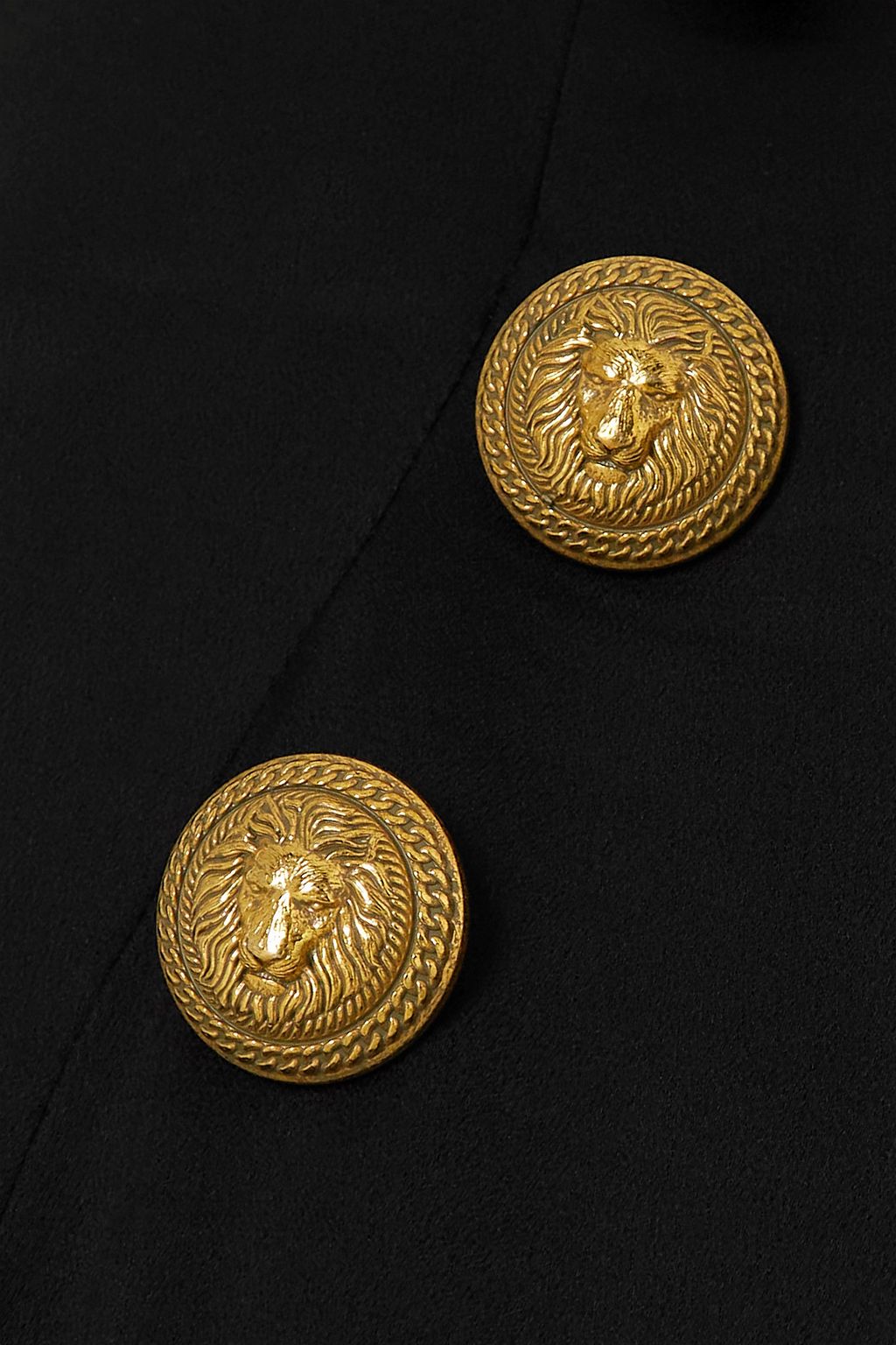 BALMAIN Button-embellished wool maxi skirt