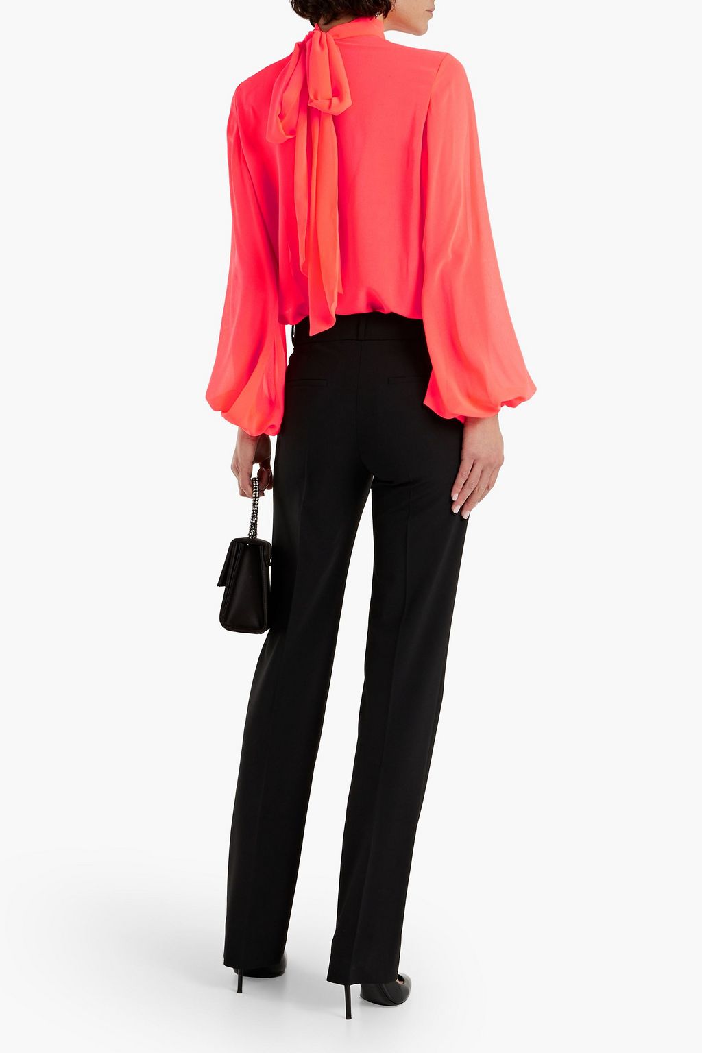 VALENTINO GARAVANI Gathered chiffon blouse