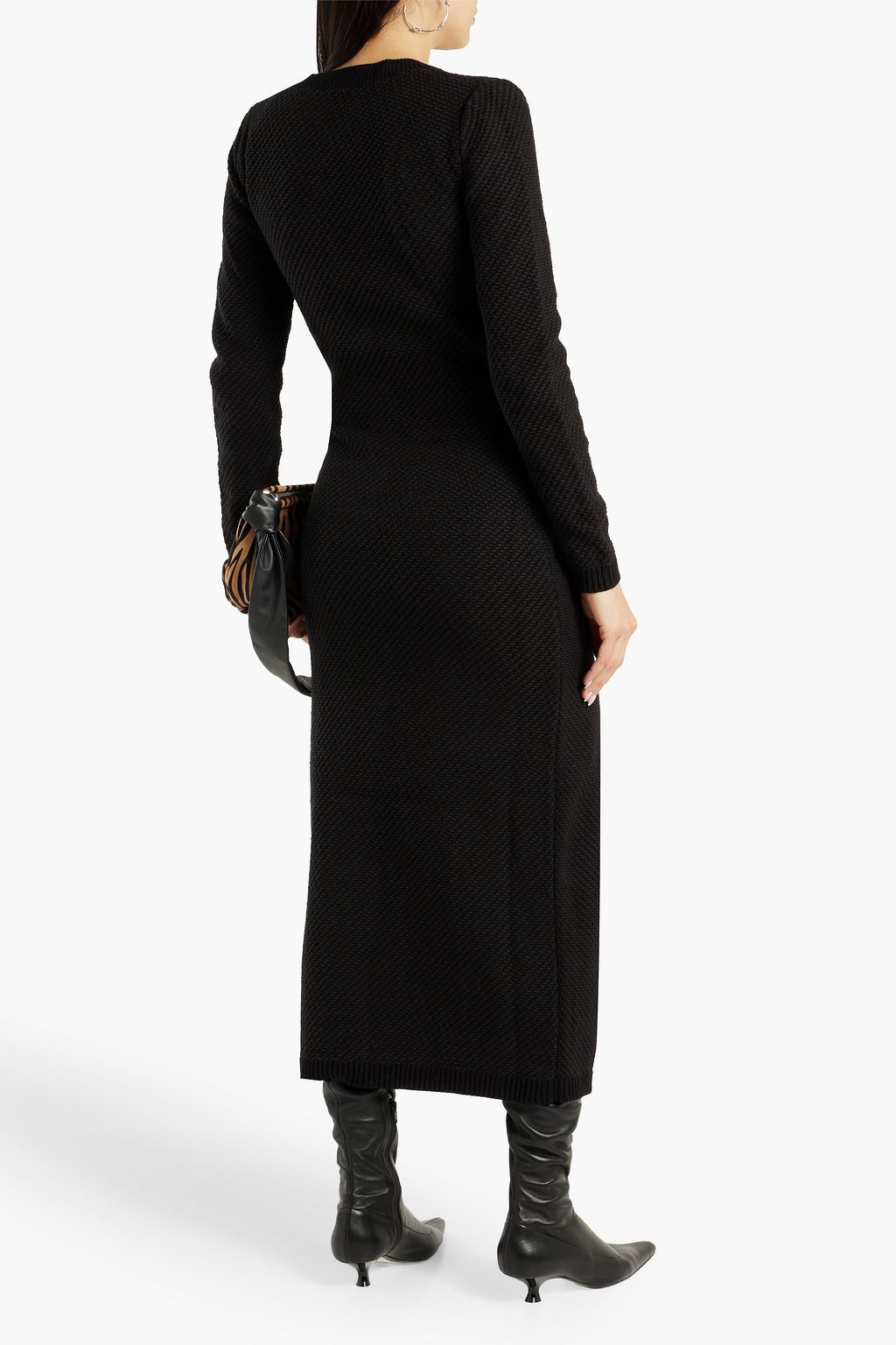 NANUSHKA Dana jacquardknit cotton midi dress THE