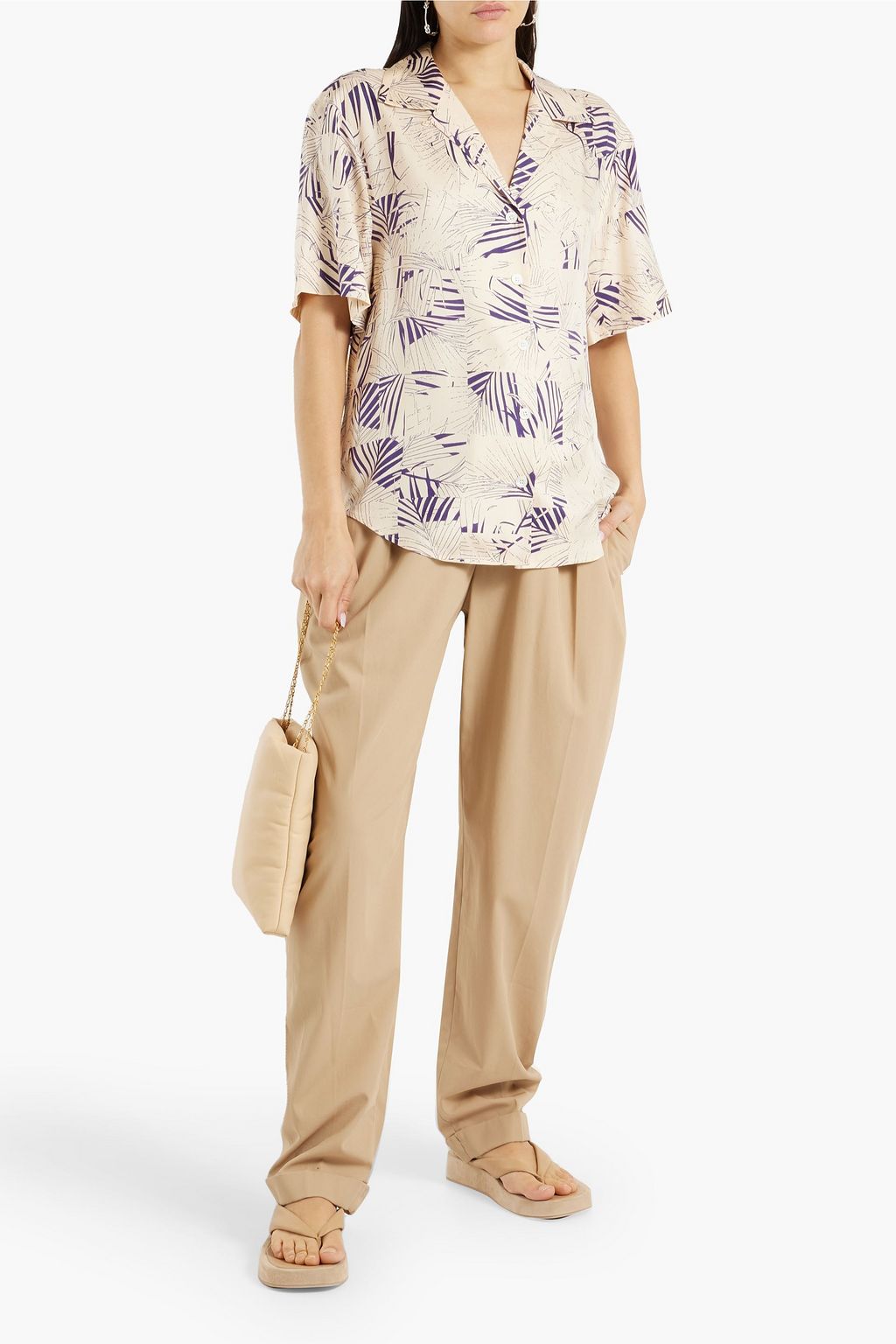 EQUIPMENT Printed twill shirt