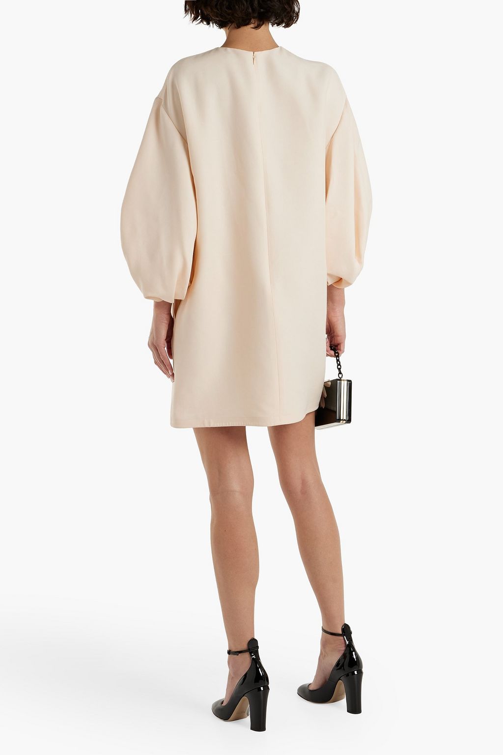 VALENTINO GARAVANI Wool and silk-blend crepe mini dress