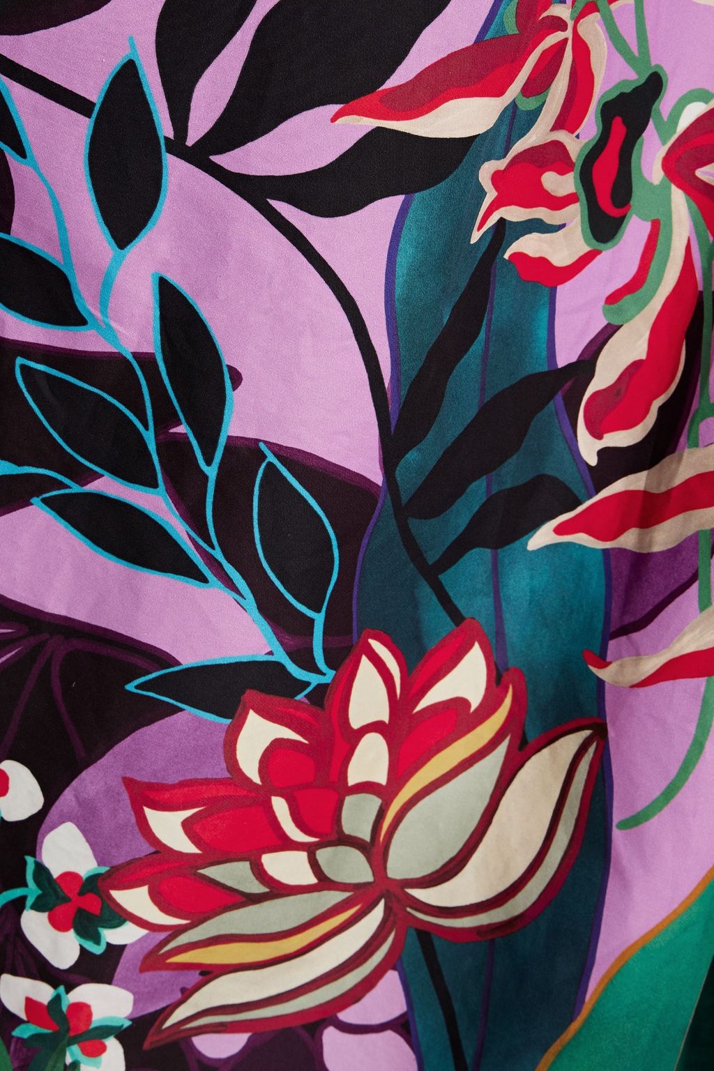VALENTINO GARAVANI Gathered floral-print cotton-poplin wide-leg jumpsuit