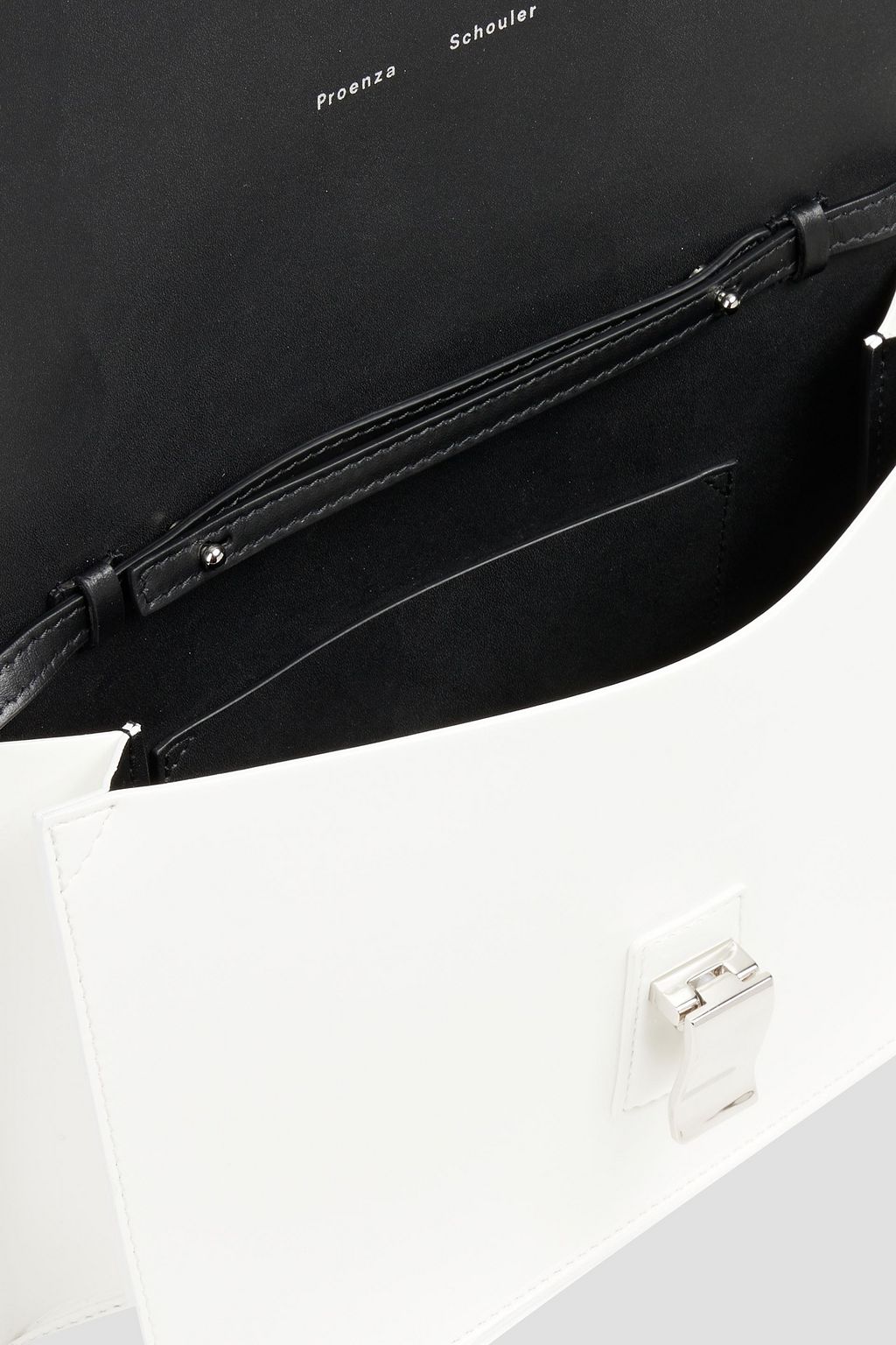 PROENZA SCHOULER Lunch glossed faux leather shoulder bag