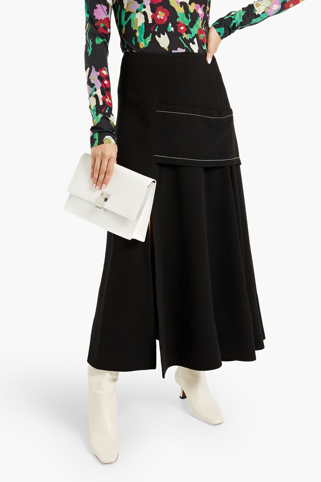 PROENZA SCHOULER Lunch glossed faux leather shoulder bag