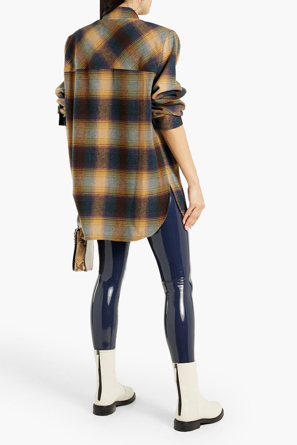 IRO Minsi oversized checked flannel shirt